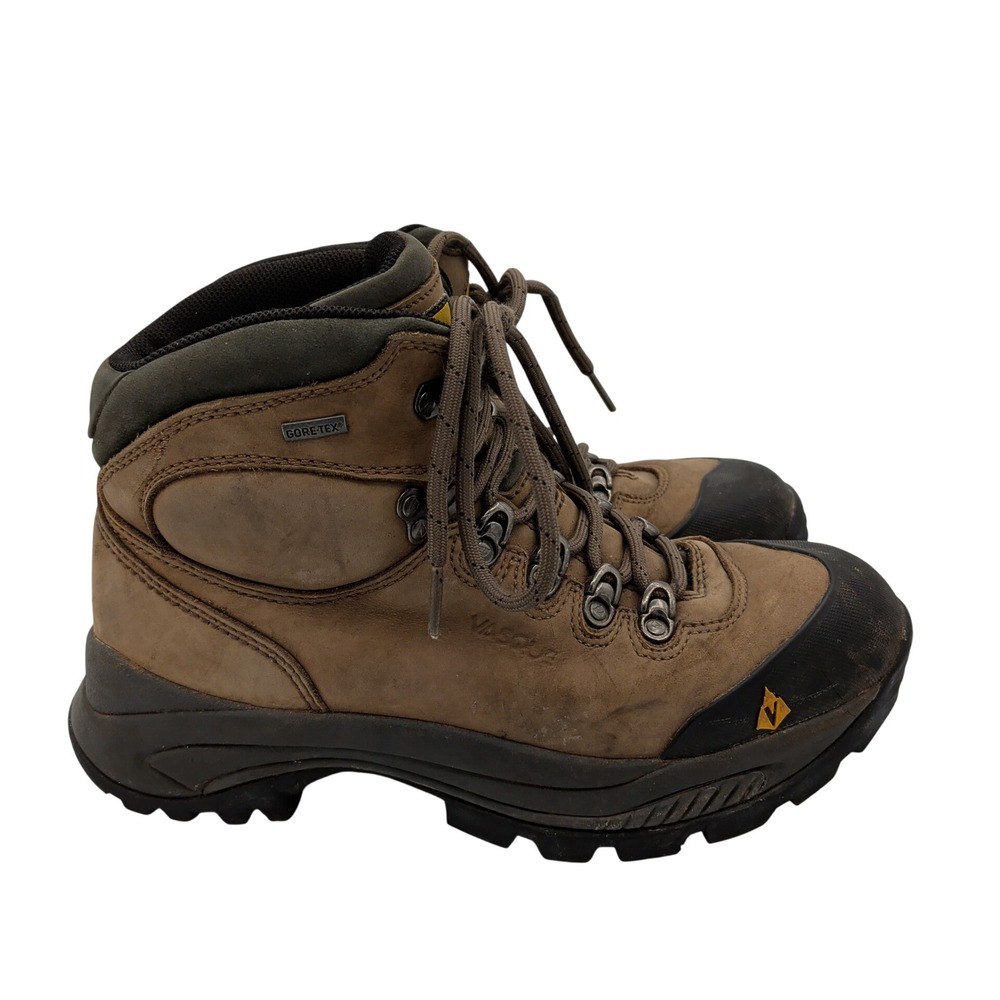 Vasque Wasatch Womens 9M Gore-Tex Waterproof Leather Hiking Boots Brown Vibram